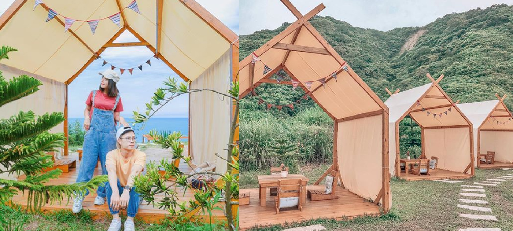 山度空間:在山度空間裡可以看到美麗的風景,而且平日入園不需要門票,可以自由參觀。園區還有最吸引人的透明泡泡球盪鞦韆,坐在上面可以看到美麗的海景, 但要注意鞦韆只能拍照用不能搖晃呦~園區還提供下午茶,享受下午茶搭配著風景超浪漫的!!