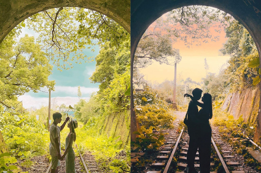 后里圳磚橋八號隧道：台中小秘境八號隧道已經有百年的歷史了，全長有518.6公尺，仿佛像是宮崎駿電影神隱少女中動畫裡的場景， 過了隧道後就像是到了另一個時空，吸引許多遊客前來拍照，成為了IG熱門打卡景點，讓我們一起一秒通往神隱少女！！