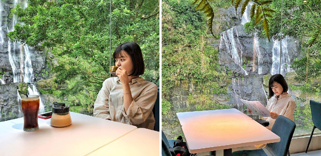 新北瀑布3号：天啊！超美的~~瀑布3号位於烏來瀑布前，在瀑布前喝著咖啡搭配美景超級享受！烏來瀑布位於新北市烏來區烏來風景特定區內， 是烏來風景特定區的代表景觀之一，還是北台灣高低落差最大的瀑布，烏來瀑布高達80公尺、寬約10公尺，在日據時代舊稱為雲來之瀧的美譽。