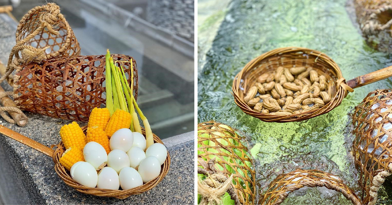 宜蘭清水地熱公園：清水地熱位於大同鄉清水村南側的清水溪谷中，溫泉的溫度很高，公園占地2.5公頃，目前已發展為地熱資源，地熱溫泉屬於鹼性泉， 遊客來到這裡遊玩一定要到清水地熱服務區購買食材跟租借器具，到煮蛋持提著竹簍煮溫泉蛋玉米等，還可以在清水地熱公園裡免費泡腳， 在冷冷的天泡上溫泉超溫暖的！還能享受自己野外煮的溫泉美食。