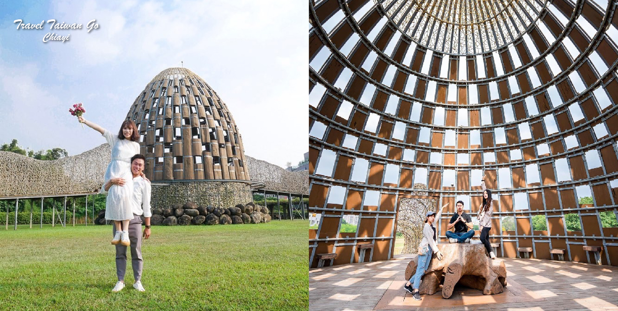 嘉義森林之歌:森林之歌位於嘉義市東區,為嘉義著名的地標,藝術家王志文運用了林務局提供的木材、鐵軌等素材, 已高聳神木及阿里山火車鐵軌為主題,打造高14公尺、長55公尺左右的大型裝置藝術品,重現嘉義木材之都榮景。