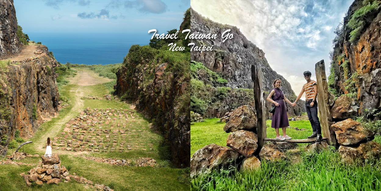 新北金瓜石地質公園(本山礦場)：金瓜石地質公園位於新北市瑞芳區九份與金瓜石交界的公路上，在金瓜地質公園裡的本山礦場有壯觀的石頭鎮， 這裡為金瓜石最早發現黃金礦脈的地方，是一處露天開採的礦區位置就在黃金神社的上方，這座山非常特別形狀像南瓜，因此被稱為金瓜山。