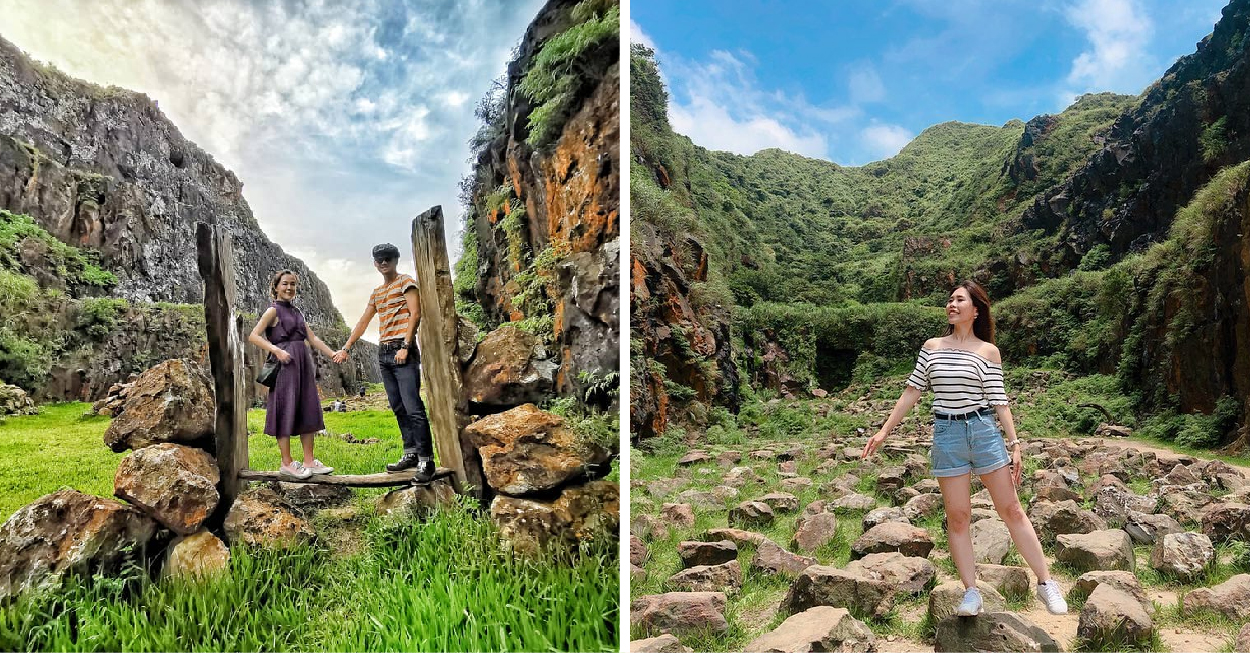 新北金瓜石地質公園(本山礦場):金瓜石地質公園位於新北市瑞芳區九份與金瓜石交界的公路上,在金瓜地質公園裡的本山礦場有壯觀的石頭鎮, 這裡為金瓜石最早發現黃金礦脈的地方,是一處露天開採的礦區位置就在黃金神社的上方,這座山非常特別形狀像南瓜,因此被稱為金瓜山。