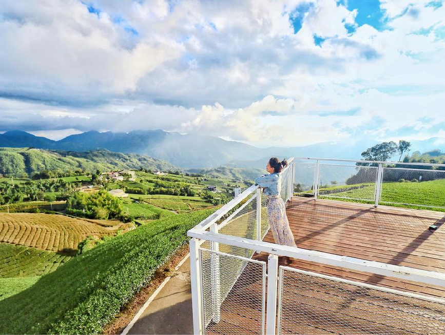 嘉義海鼠山1314觀景台:1314觀景台位於嘉義縣梅山鄉,海拔高達1314公尺所以取諧音為一生一世-1314觀景台命名非常特別, 在這裡可以360度欣賞茶園的美景而且這裡還是御茶園廣告拍攝地點,不僅這樣這裡還是看日出、夕陽、夜景的好地方, 在附近的茶園還有提供茶園DIY體驗,像是揉茶、品茶等,很久沒出門的朋友很適合到山上深呼吸!